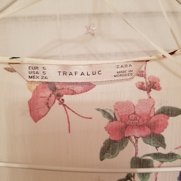 NWT ZARA TRAFULIC / Bird & Floral Blouse - Picture 7 of 7